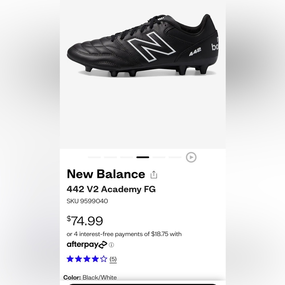 New Balance 442 V2 Academy FG Soccer Cleats